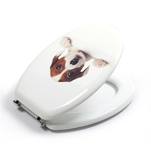 Puppy Printing Toilet Seat in Wood MDF: The Perfect Blend of Functionality and Whimsy