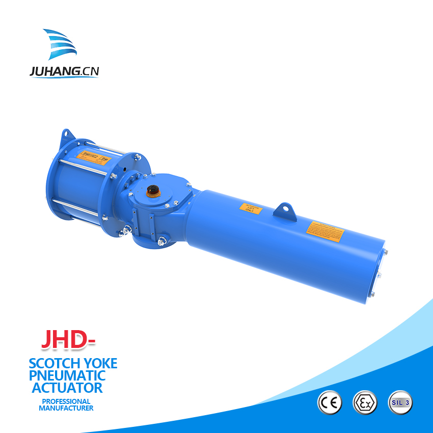 Are there any specific application considerations or limitations when using this type of actuator?