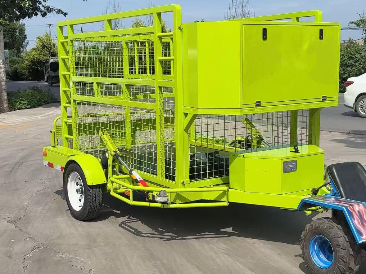 China Model 100 Semi-Drop Hydraulic Lift Motorcycle Trailer Factory: A Closer Look at Design and Production